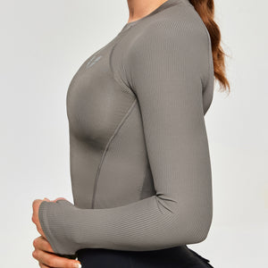 Athletic Long Sleeve T-Shirt - Gray