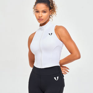 ZIP TANK TOP - White