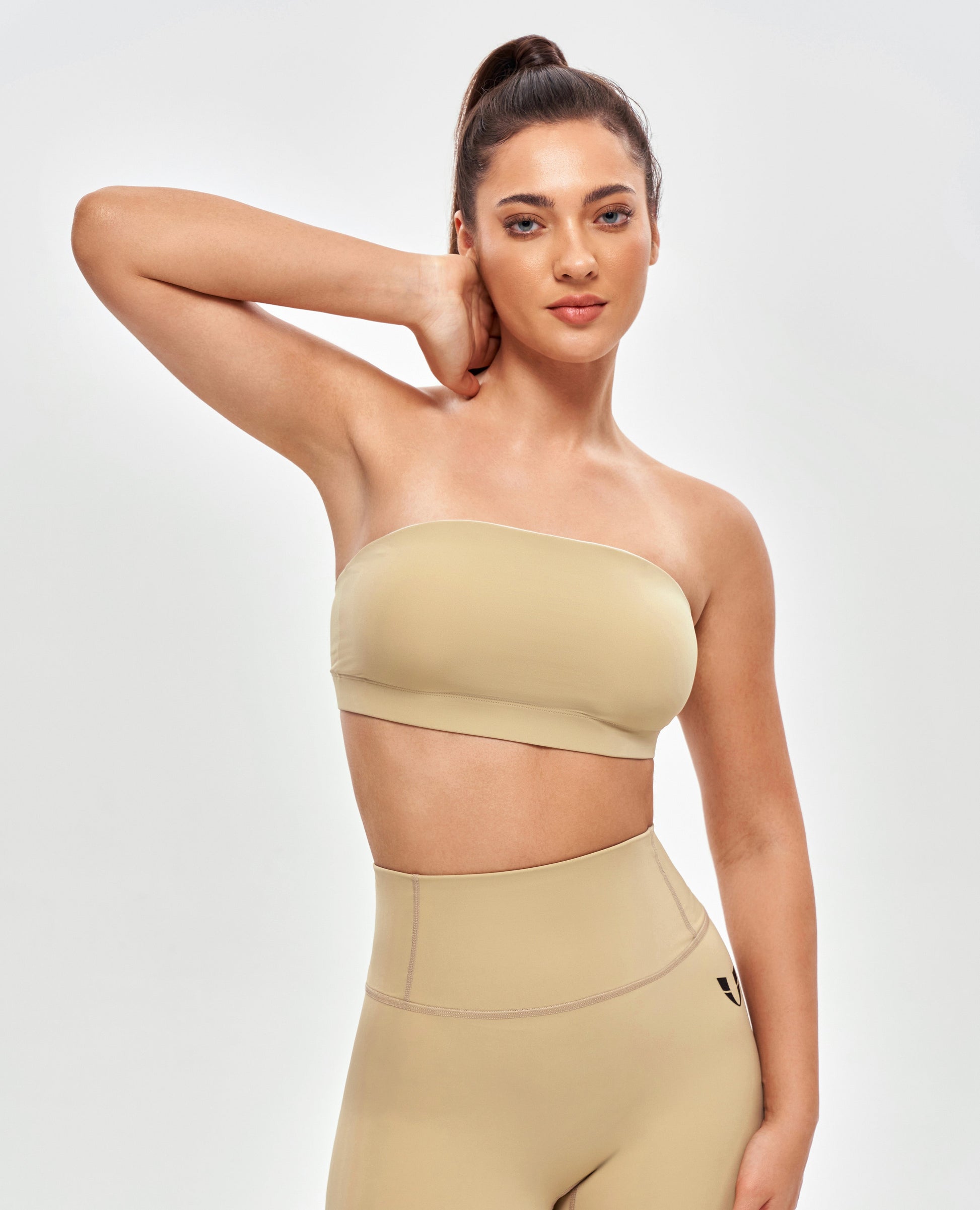 Strapless Sports Bra - Khaki Yellow
