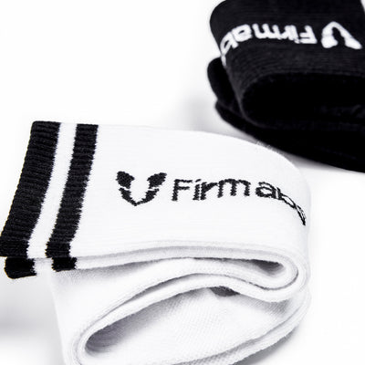 Firmabs Striped Sports socks - White