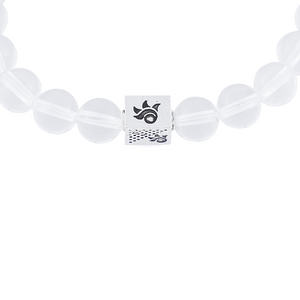 Spatik Beads with Om Namah Shivay Silver Beads Bracelet