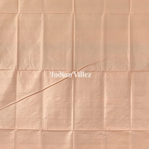 Black Peach Konark Temple Theme Bomkai Sambalpuri Ikat Silk Saree