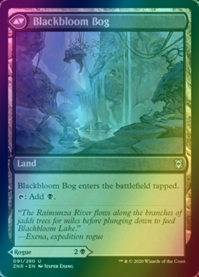 Blackbloom Rogue // Blackbloom Bog [91] [Zendikar Rising] [Foil]