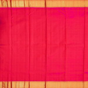 Pink Handloom Kanchipuram Silk Saree With Birds & Floral Motifs