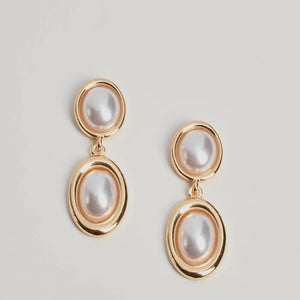 Vintage Luxe Faux Pearl Drop Earrings