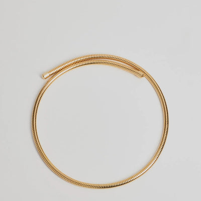 Sleekest Style Coiled Metal Choker Necklace
