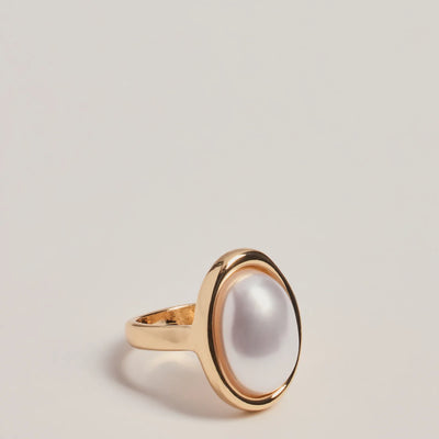 Elegant And Chic Pearl Statement Ring