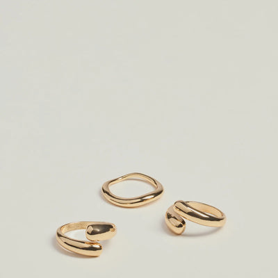 Minimal Glam Geometric Ring Multipack