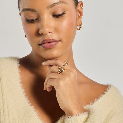 Minimal Glam Geometric Ring Multipack