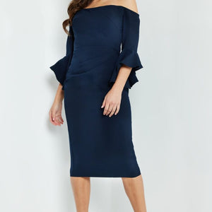 Jovani 07066 Knee Length Evening Bell Cocktail Dress