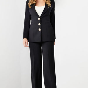 Jovani 07110 Long Two Piece Wide Leg Formal Pant Suit