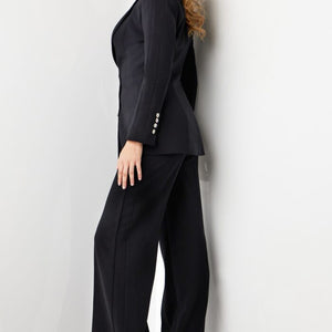 Jovani 07110 Long Two Piece Wide Leg Formal Pant Suit