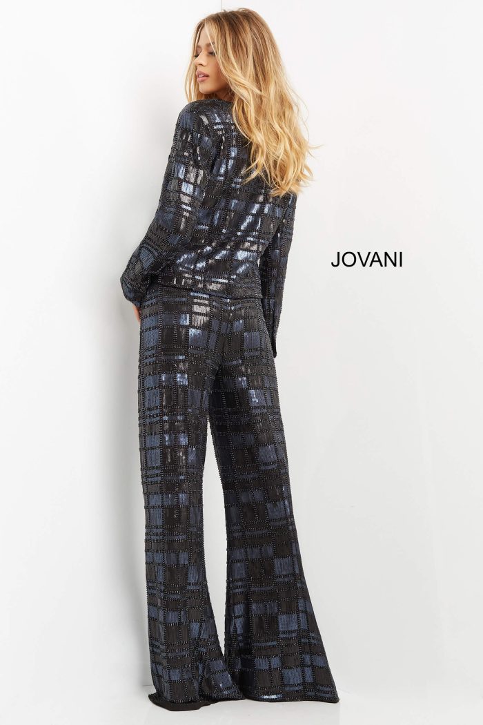 Jovani 07167 Sequin Long Formal Pant Suit