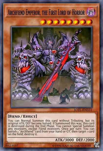 Archfiend Emperor, the First Lord of Horror - MP14-EN084 - Rare - 1st Edition