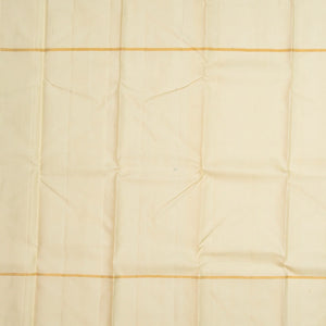 Taupe Handloom Kanchipuram Payadi Silk Saree With Cream Border