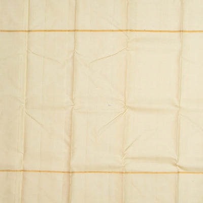 Taupe Handloom Kanchipuram Payadi Silk Saree With Cream Border