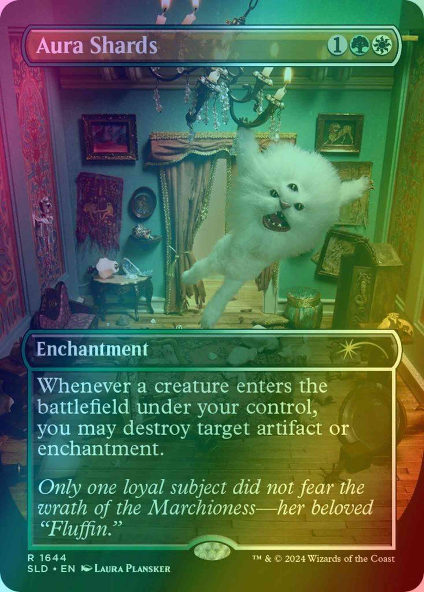Aura Shards [1644] [Borderless] [Diabolical Dioramas] [Secret Lair Drop] [Foil]