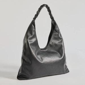 Braided Glam Slouchy Shoulder Bag