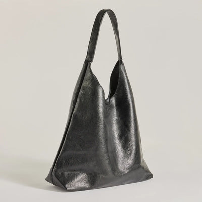 Iconic Moment Faux Leather Slouchy Shoulder Bag