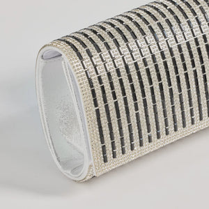 Lavishly Chic Rhinestone Baguette Foldover Clutch