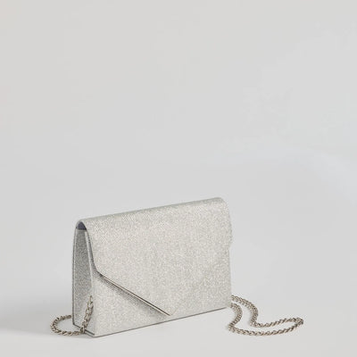 Glitzy Chic Glitter Envelope Clutch