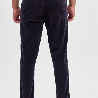 Black Corduroy Slim Fit Trousers