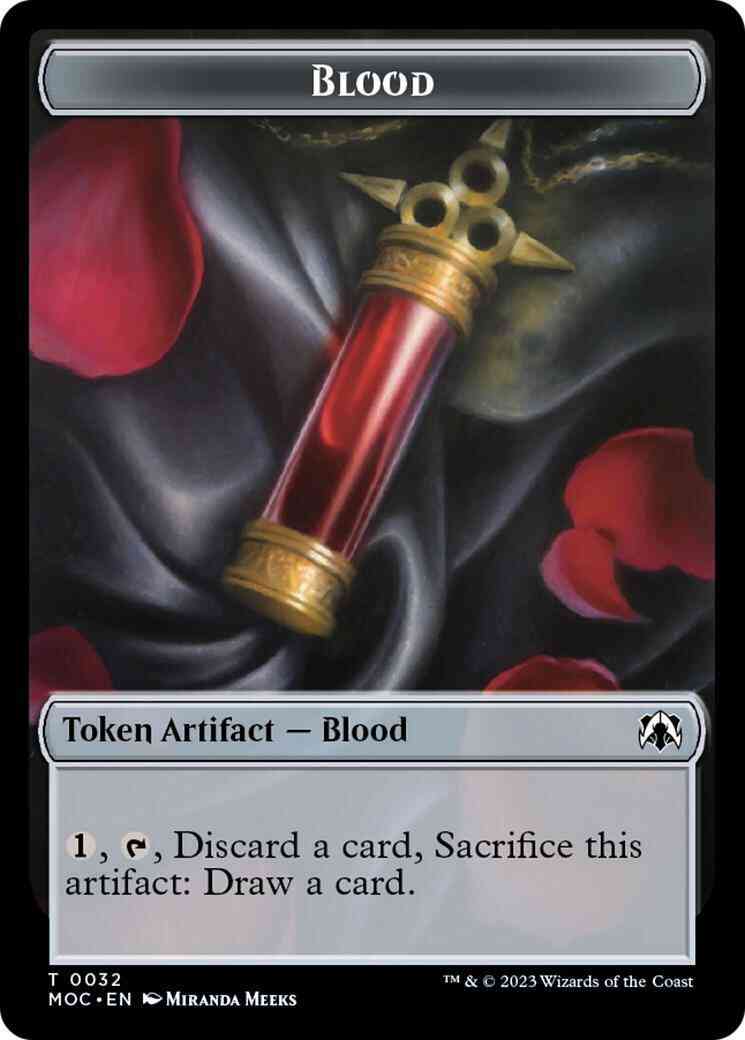 Blood Token (32) // Golem Token (37) [March of the Machine: Commander: Tokens] [Non-Foil]