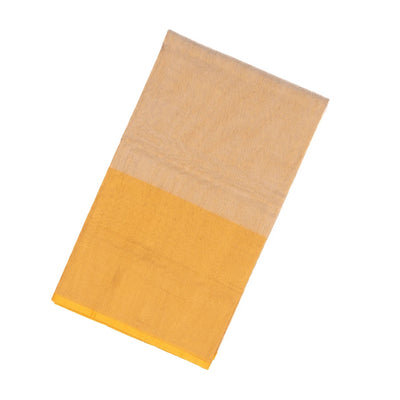 Taupe Handloom Plain Uppada Silk Saree With Zari Border