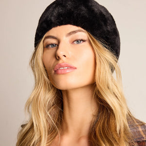 Cozy Impression Faux Fur Head Wrap