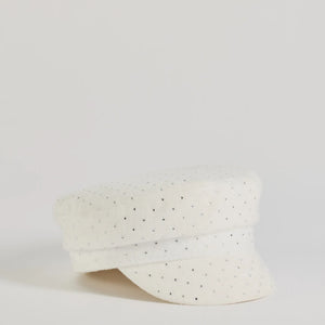 Glam Aura Rhinestone Cabby Hat