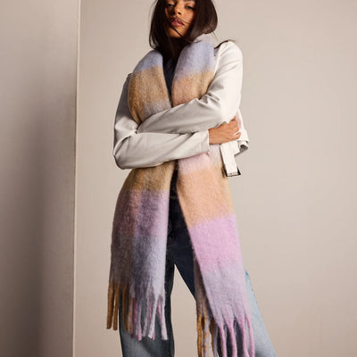 Pastel Chic Colorblock Scarf