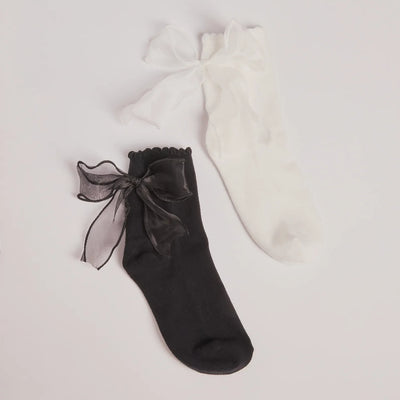 Endlessly Chic Bow Sock Two-Pack