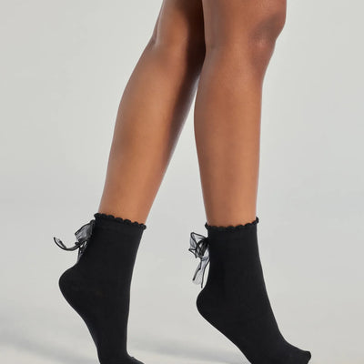 Endlessly Chic Bow Sock Two-Pack