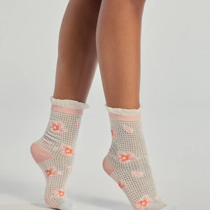 Floral Charm Three-Pack Sock Set