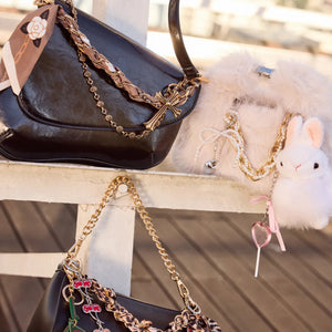 Rhinestone Plush Teddy Bear Bag Charm