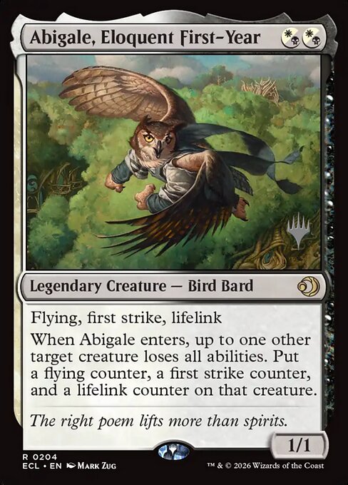 Abigale, Eloquent First-Year [204p] [Promo Pack] [Lorwyn Eclipsed: Promos] [Non-Foil]