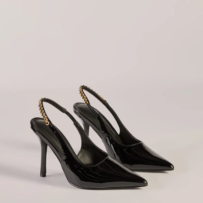 Sleek Strut Slingback Stiletto Pumps