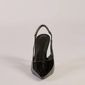 Sleek Strut Slingback Stiletto Pumps
