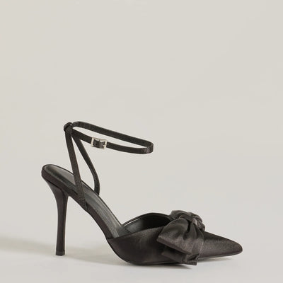 Elegance Elevated Stiletto Bow Heels