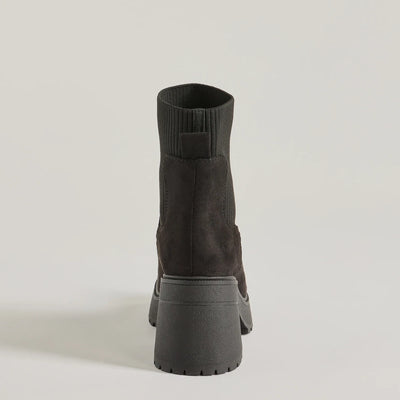 Cool-Girl Edge Platform Block Heel Booties