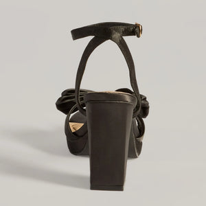 Icon Era Satin Bow Strap Platform Heels