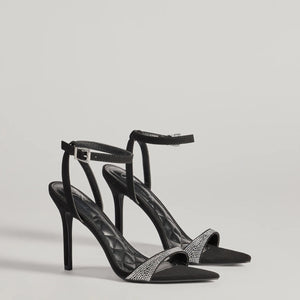 Sparkly Chic Rhinestone Strap Stiletto Heels