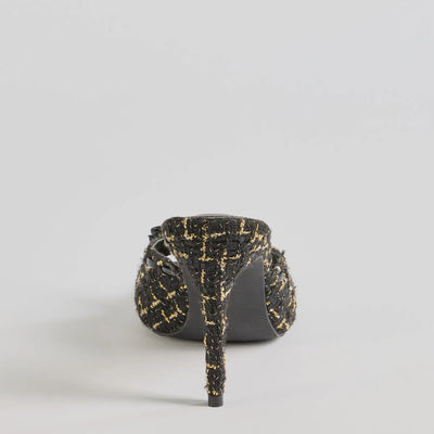 Sophisticated Charm Houndstooth Mules