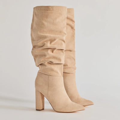 Chic Unleashed Under-The-Knee Scrunch Boots