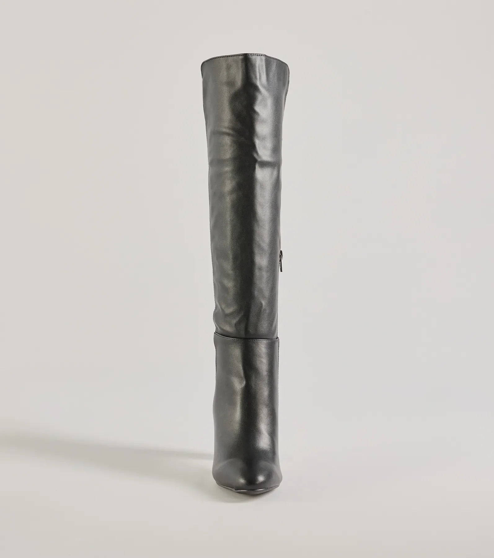 Looking Sleek Under-The-Knee Block Heel Boots