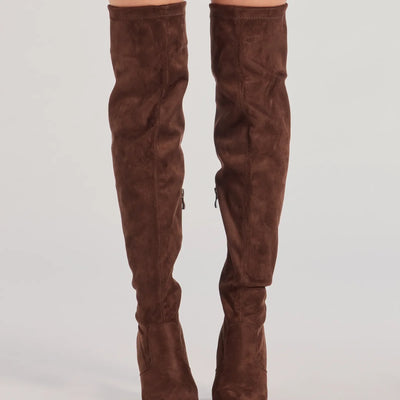 Stylish Moves Over-The-Knee Stiletto Boots