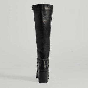 Chic Strides Faux Leather Under-The-Knee Boots