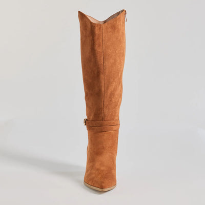 Fab Slay Buckle Strap Under-The-Knee Boots