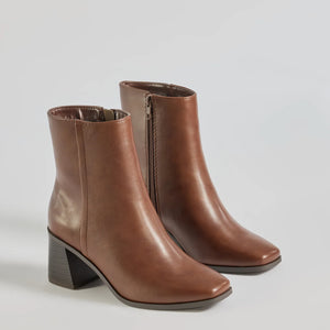 On the Move Block Heel Ankle Booties