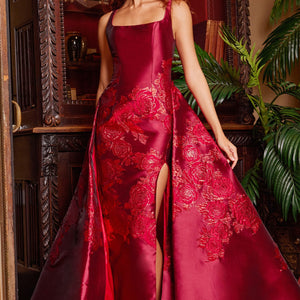 Mikado Sleeveless A-line Gown by Jovani 07441